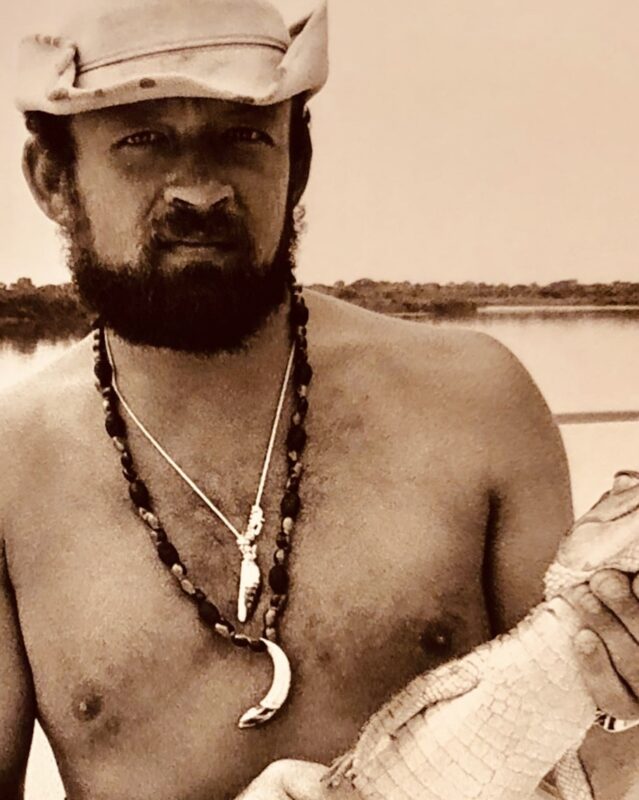 Autor Uwe Krist als moderner Robinson Crusoe im Jahre 1975
